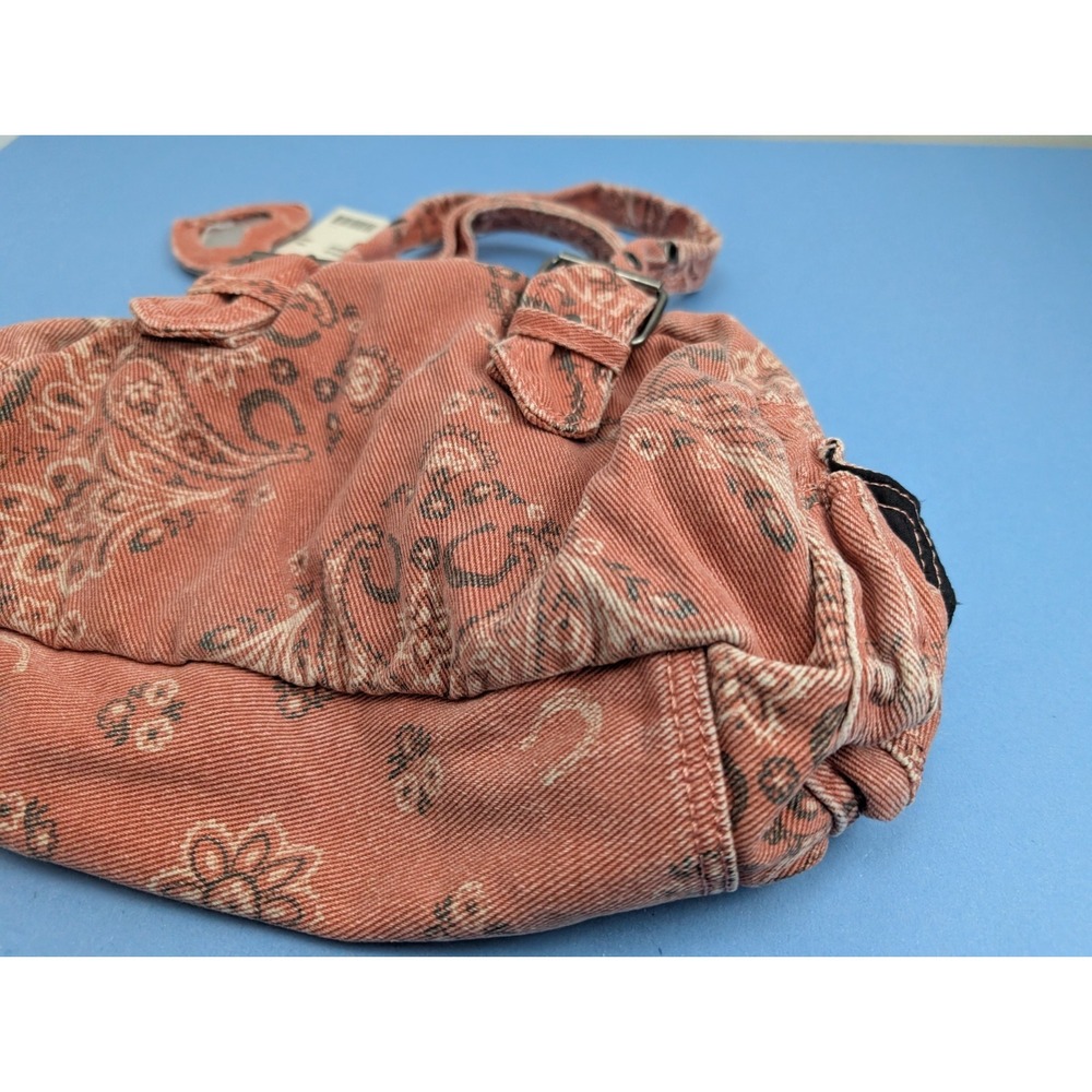 Urban Outfitters BDG Paisley Red Y2K Style Duffle Shoulder Bag NEW - Picture 16 of 16